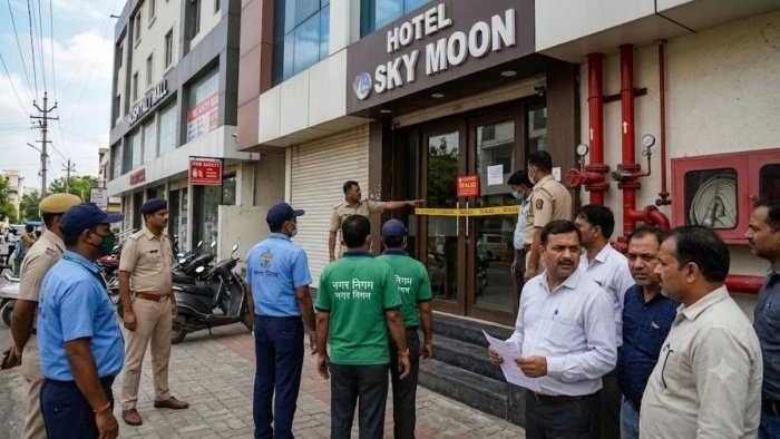 इंदौर में फायर सेफ्टी नियमों पर प्रशासन सख्त: सीलिंग की कार्रवाई शुरू, 50 से अधिक होटल-हॉस्पिटल को नोटिस