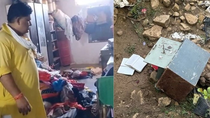 Pohari News: पार्षद के घर में बड़ी चोरी; 2.75 क्विंटल वजनी तिजोरी और बाइक ले उड़े चोर, सीसीटीवी में कैद संदिग्ध
