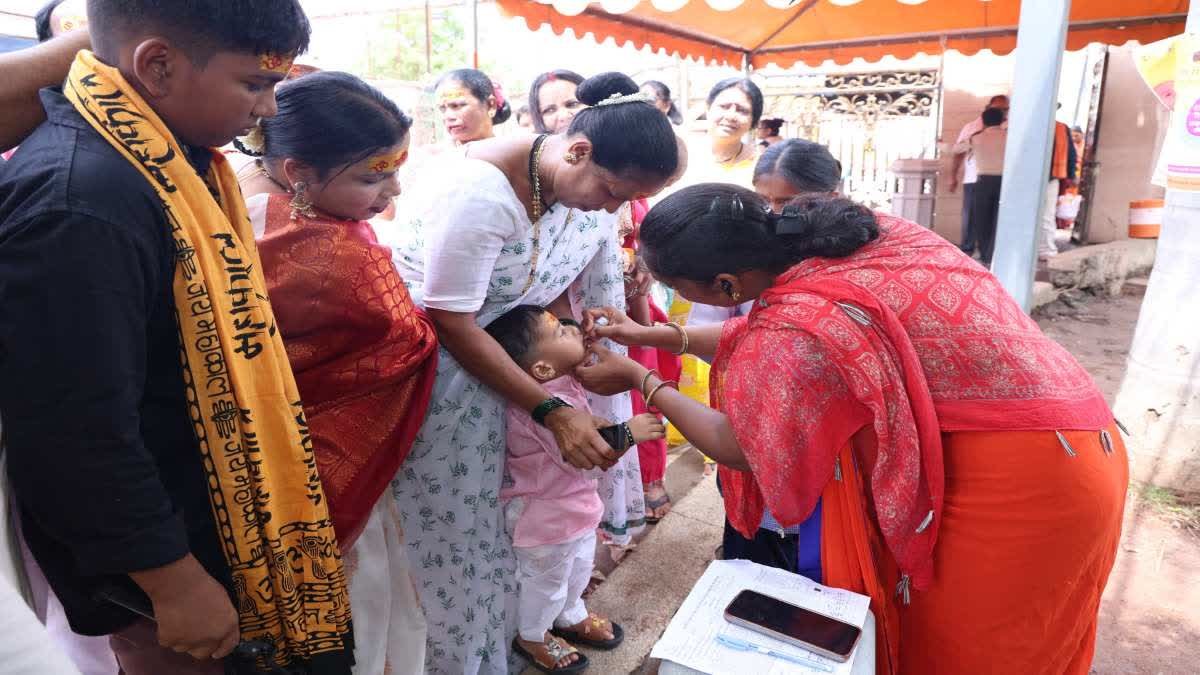 Pulse Polio Campaign Ujjain: महाकाल मंदिर में पल्स पोलियो अभियान की शुरुआत; पहले दिन 1680 बच्चों को पिलाई दवा