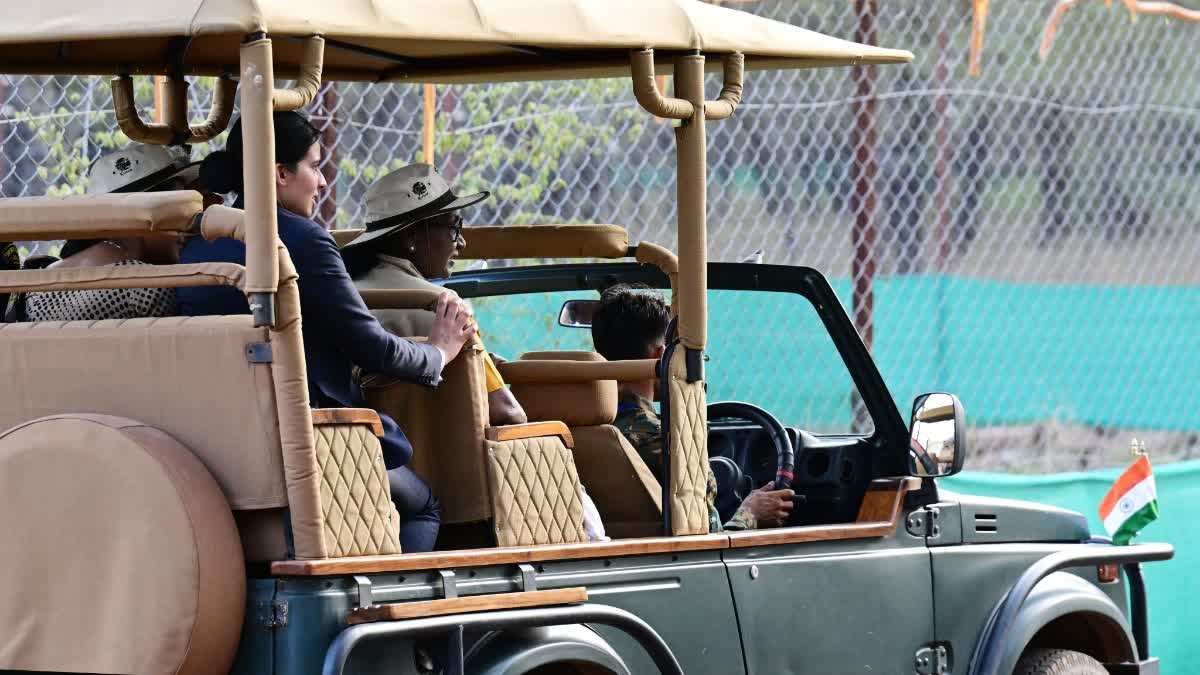 President Draupadi Murmu Kuno Visit: कूनो नेशनल पार्क पहुंचीं राष्ट्रपति मुर्मू, चीता मैनेजमेंट एरिया का लिया जायजा
