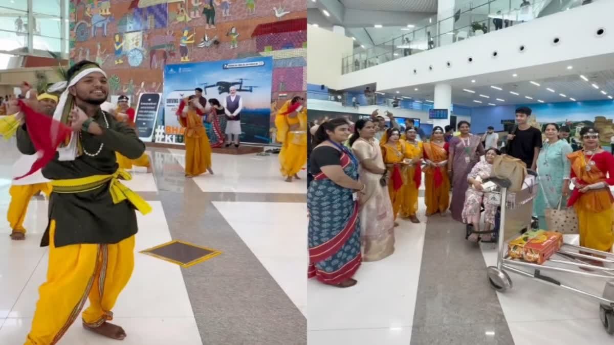 Jabalpur Airport News: यात्री सुविधा दिवस पर जबलपुर एयरपोर्ट का अनोखा अंदाज, पर्यटकों का आदिवासी नृत्य से हो रहा स्वागत
