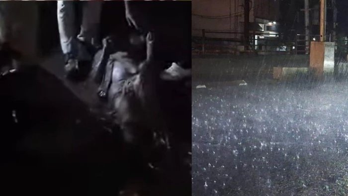 Bhopal Police Bravery: बारिश के बीच उफनते नाले में फंसे बुजुर्ग की जान बचाने का साहस; पुलिस जवानों का रेस्क्यू वीडियो वायरल