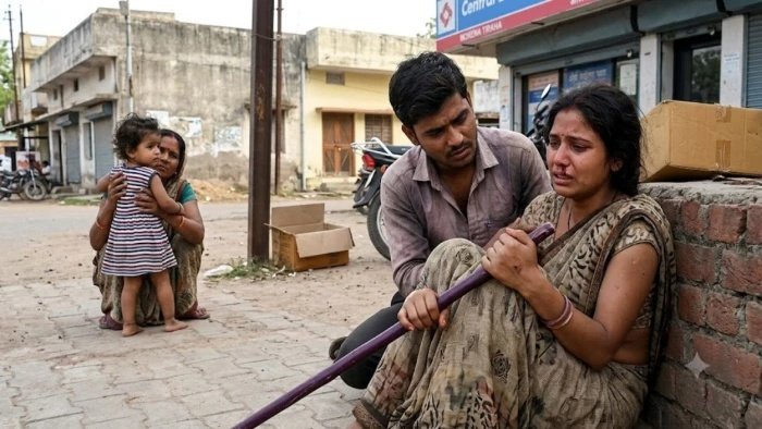Morena Crime News: मायके में रुकने की जिद पर पति ने पत्नी को सड़क पर पीटा; मुंह-नाक से बहा खून, पुलिस ने दर्ज की FIR