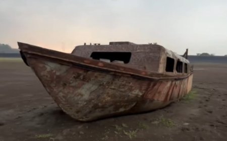 42 साल में पहली बार सूखा बरगी बांध; तल से निकले मंदिर और पुरानी नावें, देखिए अद्भुत तस्वीरें