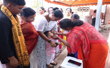 Pulse Polio Campaign Ujjain: महाकाल मंदिर में पल्स पोलियो अभियान की शुरुआत; पहले दिन 1680 बच्चों को पिलाई दवा