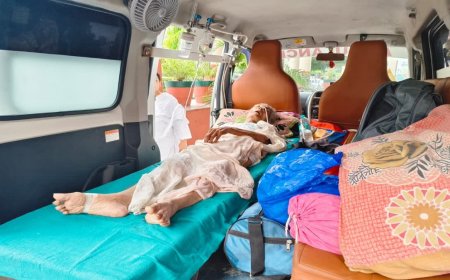 Indore News: 900 किलोमीटर का एम्बुलेंस सफर! संपत्ति हड़पने वाले भतीजे के खिलाफ न्याय मांगने इंदौर पहुंची 83 वर्षीय बुजुर्ग