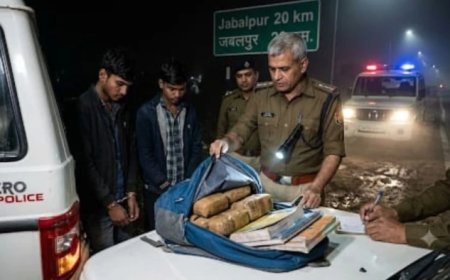Drug Smuggling in Jabalpur: सतना से सिवनी ले जाया जा रहा था गांजा; आधारताल पुलिस की कार्रवाई में 4 आरोपी गिरफ्तार
