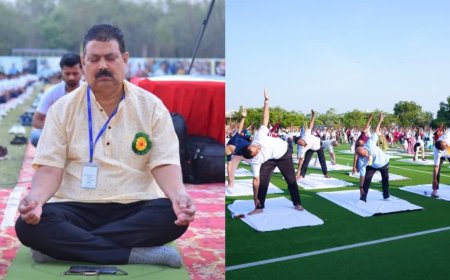 International Yoga Day 2026: मध्य प्रदेश में योग दिवस की धूम, राष्ट्रपति और मुख्यमंत्री ने जबलपुर में किया योगाभ्यास