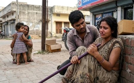 Morena Crime News: मायके में रुकने की जिद पर पति ने पत्नी को सड़क पर पीटा; मुंह-नाक से बहा खून, पुलिस ने दर्ज की FIR