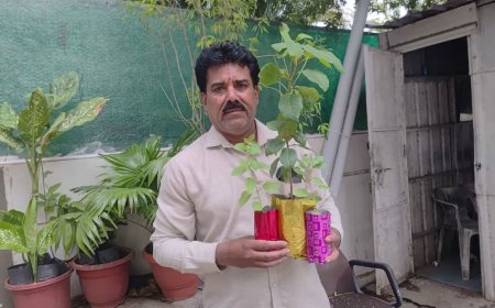 Indore News: बर्थडे पर पौधे का अनोखा गिफ्ट; 'वृक्ष मित्र' राजेश मकवाना ने 39 सालों में लगवाए 25,000 पौधे