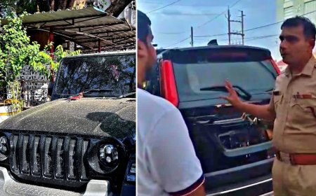 Gwalior Traffic News: नियमों को ठेंगा दिखाने वाली थार जीप जब्त, बार-बार चालान के बाद भी नहीं सुधरे चालक
