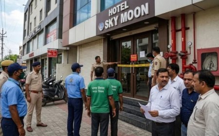 इंदौर में फायर सेफ्टी नियमों पर प्रशासन सख्त: सीलिंग की कार्रवाई शुरू, 50 से अधिक होटल-हॉस्पिटल को नोटिस