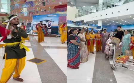 Jabalpur Airport News: यात्री सुविधा दिवस पर जबलपुर एयरपोर्ट का अनोखा अंदाज, पर्यटकों का आदिवासी नृत्य से हो रहा स्वागत