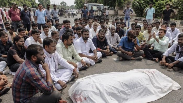 तेज रफ्तार ट्रैक्टर की टक्कर से बाइक सवार की मौत, प्रशासनिक लापरवाही और राजनीति का शिकार हुआ मामला