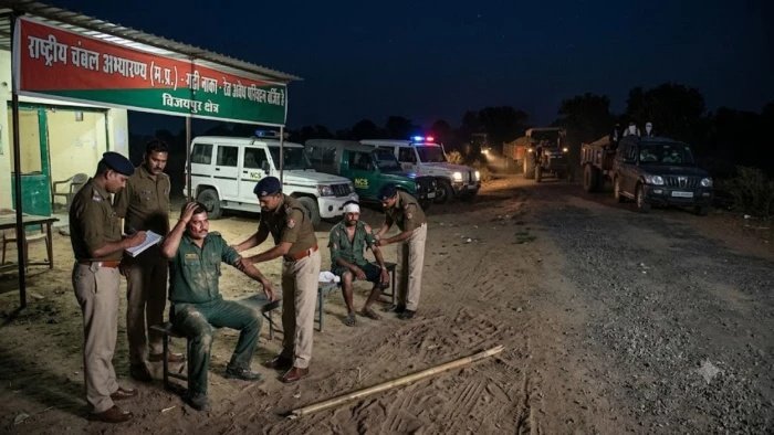 विजयपुर में अवैध रेत परिवहन रोकने पर वन अमले पर हमला, 20 से अधिक आरोपियों ने दी जान से मारने की धमकी