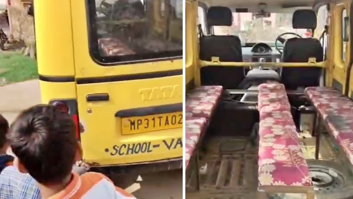 श्योपुर के विजयपुर में बच्चों की जान से खिलवाड़; 10 सीटर वैन में ठूंस कर भरे 25 स्कूली बच्चे, वीडियो वायरल