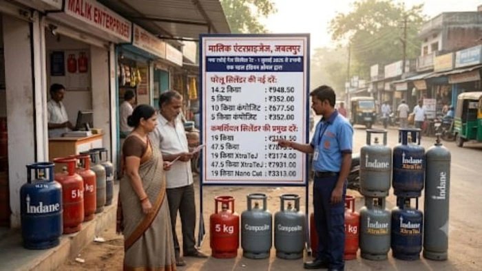 जबलपुर में रसोई गैस सिलेंडर की नई दरें लागू; जानिए क्या हैं घरेलू और कमर्शियल सिलेंडर के लेटेस्ट दाम