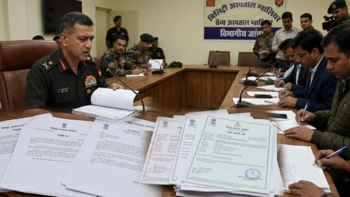 ग्वालियर मिलिट्री हॉस्पिटल में फर्जी दस्तावेजों से भर्ती, स्टेनो ने पत्नी को दी नौकरी