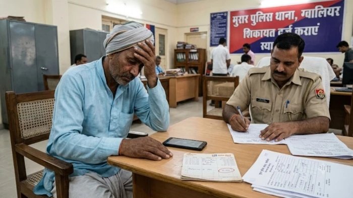 मुरार में किसान का फोन 3 दिन तक रहा बंद, सर्विस सेंटर पहुंचे तो उड़ चुके थे लाख रुपये; FIR दर्ज