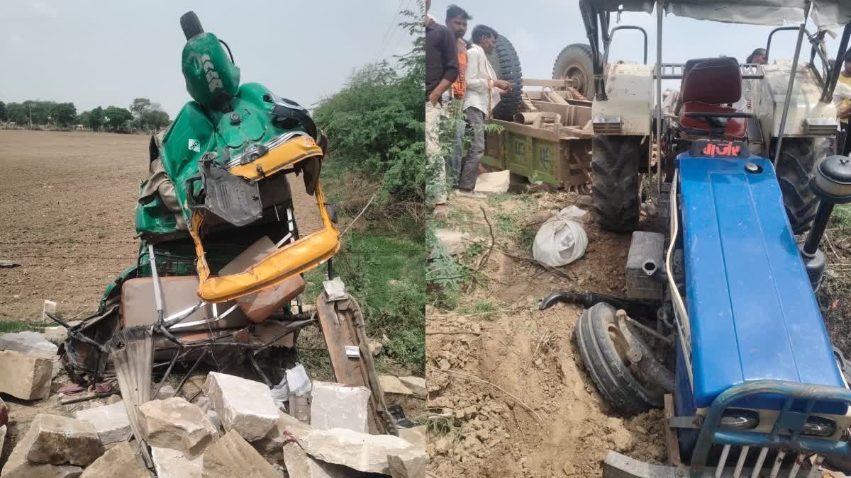 मुरैना में भीषण सड़क हादसा; ऑटो और ट्रैक्टर की टक्कर में 3 श्रद्धालुओं की मौत, 5 गंभीर रूप से घायल