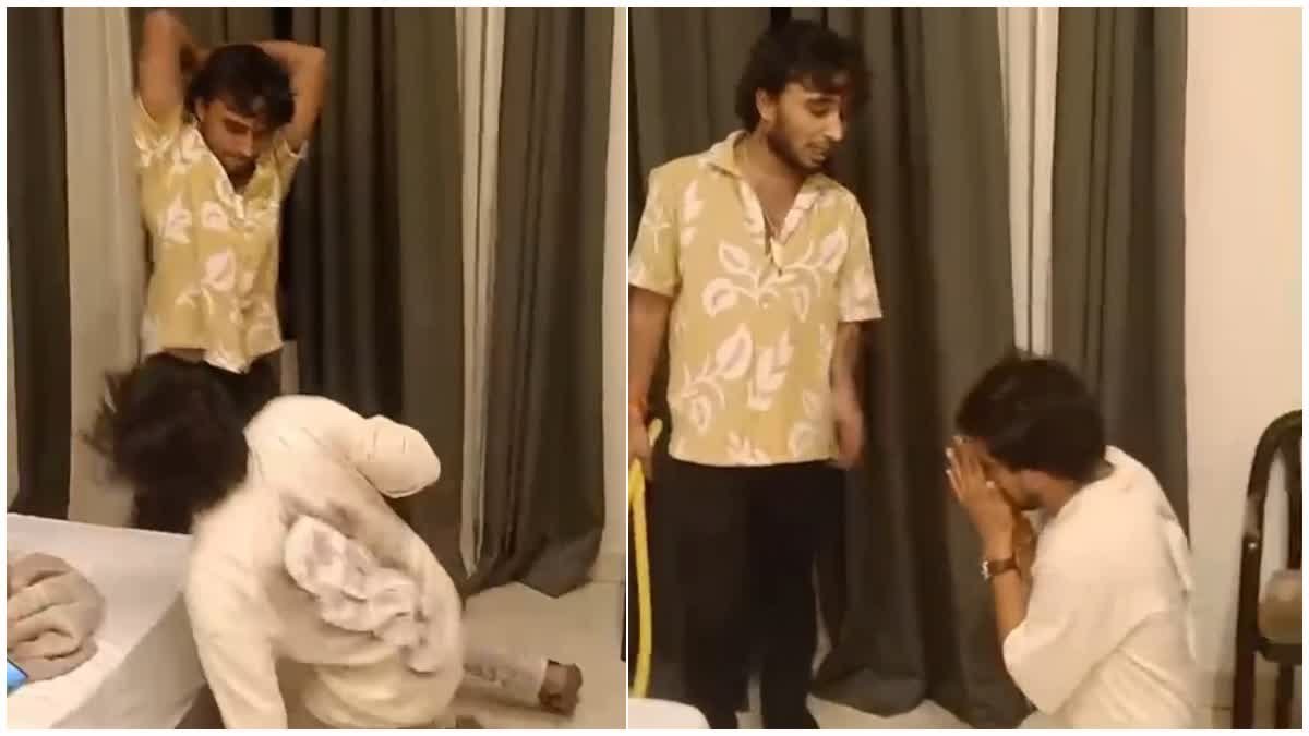 स्पा संचालक से मारपीट का वीडियो वायरल; पैसे के लेनदेन और रैकेट से जुड़े होने की चर्चा