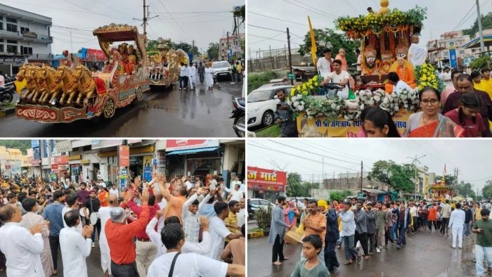 छप्पन भोग के बाद डिंडौरी में शुरू हुई भगवान जगन्नाथ की रथयात्रा, रूट और व्यवस्थाएं देखें