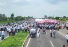 1 क्विंटल 20 किलो की जगह 5 क्विंटल मूंग खरीदने की मांग; हरदा एनएच पर चक्काजाम से यात्री परेशान