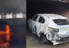 मदन महल स्टेशन के पास अफरा-तफरी; अंडर ब्रिज में धू-धू कर जली कार, फायर ब्रिगेड ने पाया काबू