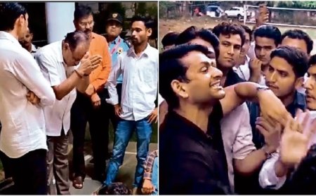 जीवाजी विवि आर्यभट्ट हॉस्टल में NSUI-ABVP आमने-सामने; कुलगुरु प्रो. राजकुमार आचार्य हुए भावुक