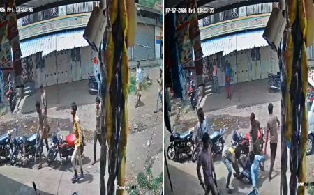 झाबुआ में फिल्मी अंदाज में युवक का दिनदहाड़े अपहरण, गुजरात नंबर की वैन से आए 6 बदमाश; CCTV फुटेज वायरल