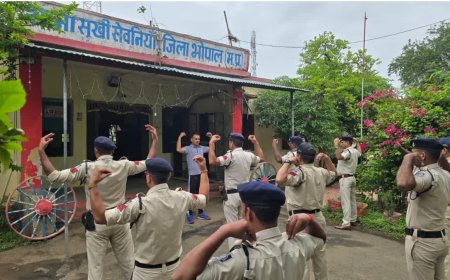 फिट रहेंगे तभी हिट रहेंगे पुलिसकर्मी; भोपाल में शुरू हुआ 'हर रविवार-थाना परिवार' अभियान
