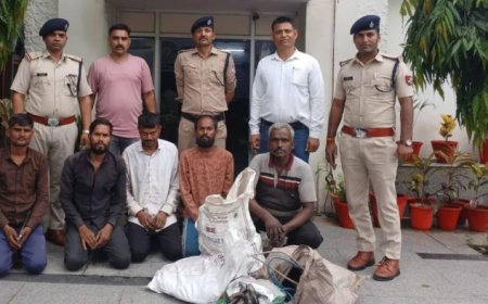 रेलवे यार्ड में चोरी करने वाले गिरोह का पर्दाफाश; आरपीएफ ने 4 चोरों और कबाड़ी को किया गिरफ्तार
