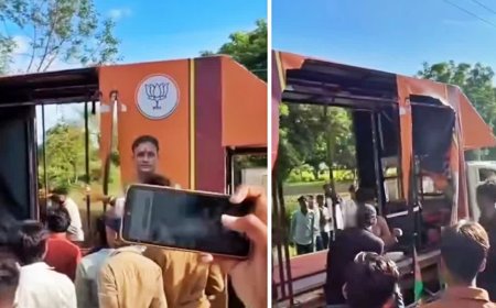 दतिया में बीजेपी के प्रचार वाहन पर हमला और तोड़फोड़, आजाद समाज पार्टी के कार्यकर्ताओं पर आरोप