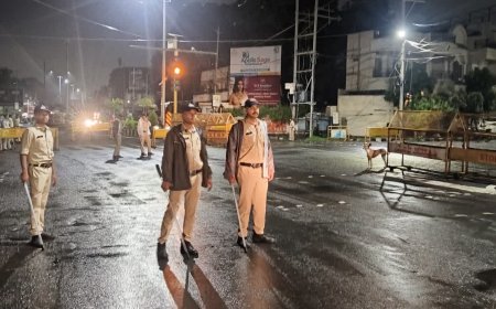 बढ़ते अपराधों पर भोपाल पुलिस का 'एक्शन मोड'; देर रात सड़कों पर उतरी भारी फोर्स, चलाया सघन चेकिंग अभियान