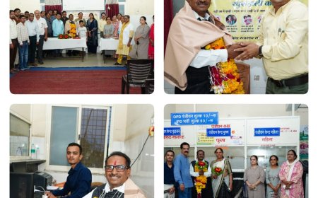 39 वर्ष सेवा देने के बाद सिविल अस्पताल सेंधवा सेवानिवृत्त हुए मंशाराम वर्मा, सहकर्मियों ने दी विदाई 