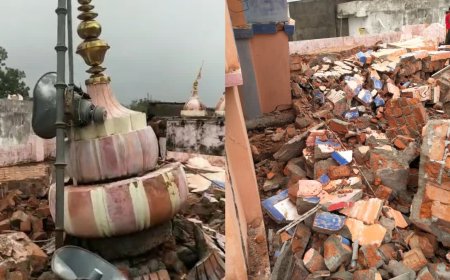 चोरानी गांव में बिजली गिरने से दहला इलाका; प्राचीन मंदिरों को हुआ भारी नुकसान, प्रशासन अलर्ट