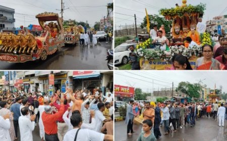 छप्पन भोग के बाद डिंडौरी में शुरू हुई भगवान जगन्नाथ की रथयात्रा, रूट और व्यवस्थाएं देखें