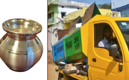 लालबाग ट्रेंचिंग ग्राउंड में मिला खोया हुआ चांदी का लोटा, परिवार ने जताया नगर निगम का आभार