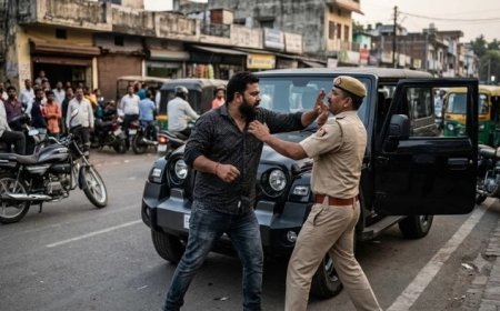 इंदौर में महिला ASI के भाई ने थार रोककर प्रधान आरक्षक को पीटा; मजिस्ट्रेट के पति की भूमिका भी आई सामने