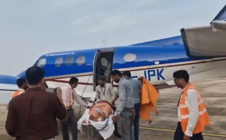 गंभीर बीमारी से जूझ रही महिला को मिली नई जिंदगी; PM श्री एयर एंबुलेंस से किया एयरलिफ्ट