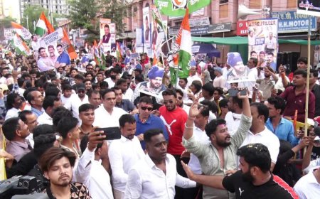इंदौर से भोपाल पहुंचे जीतू पटवारी; अजान सुनकर रोका भाषण, पेपर लीक पर सरकार को घेरा