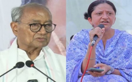 दिग्विजय सिंह पर भड़कीं निधि चतुर्वेदी; 'पुत्र मोह' में पार्टी को कमजोर करने का लगाया आरोप