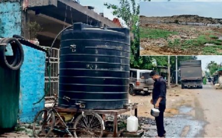 जहरीला पानी और बदबूदार हवा; आदमपुर कचरे के पहाड़ से प्रभावित ग्रामीण, निगम के टैंकरों पर निर्भर