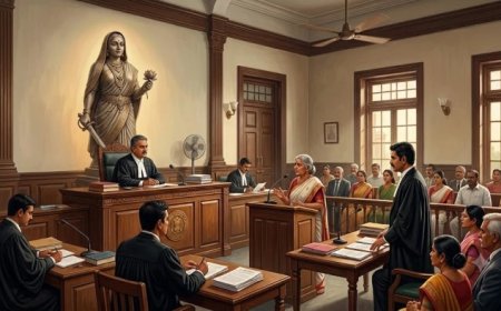 कोर्ट में लेडी ऑफ जस्टिस की जगह लगे देवी अहिल्याबाई की प्रतिमा; इंदौर अभिभाषक संघ की मांग