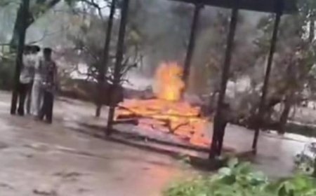 धार के जामला गांव में कुदरत का कहर; बाढ़ में बहने लगा शव, ग्रामीणों ने सुरक्षित निकाला