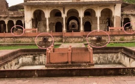 शिवपुरी के ऐतिहासिक नरवर किले से 500 साल पुरानी अष्टधातु की तोप लूट ले गए 40 हथियारबंद डकैत