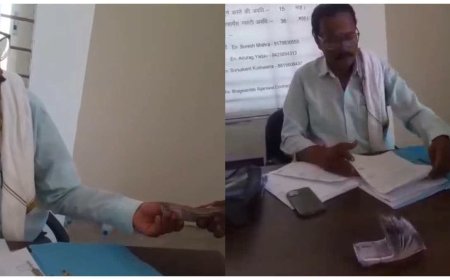 उदयपुरा तहसील में घूसखोरी पर बड़ी कार्रवाई, सीमांकन के नाम पर पैसे लेते पकड़ा गया कर्मचारी