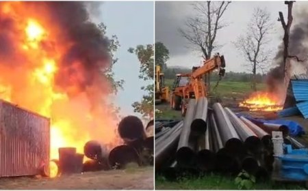 बालाघाट में 10 करोड़ की सिंचाई परियोजना में आगजनी; उपद्रवियों ने मैनेजर को जिंदा जलाने का किया प्रयास