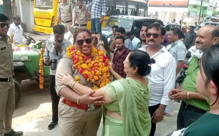 लेडी सिंघम के नाम से मशहूर टीआई रीता सिंह को जनता ने दी अनोखी विदाई, खुली जीप में निकाली सम्मान यात्रा