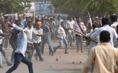 जमीन विवाद को लेकर दो पक्षों में खूनी संघर्ष, थाने के भीतर भिड़े बदमाश और पूर्व सैनिकों ने किया हंगामा